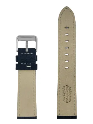 Pasek skórzany Zeppelin granatowy, 22 mm