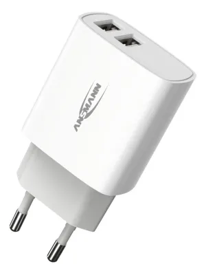 Ładowarka Ansmann HC212 biała 2x USB 12W, 2.4A