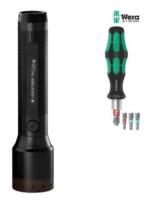 Latarka Ledlenser P6R core + zestaw WERA 900lm