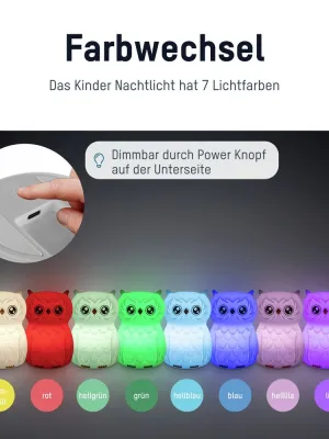 Lampka nocna Ansmann Sowa Finn aku USB-C