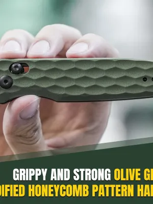 Nóż Kizer Task G10 OD Green 154CM