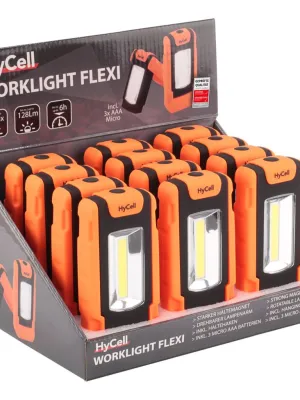 Lampa warsztatowa HyCell COB LED Flexi, 3xAAA