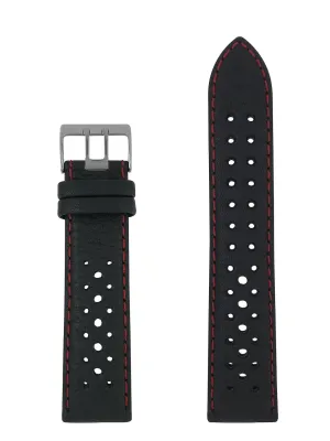 Pasek skórzany Zeppelin czarny 22 mm
