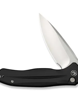 Nóż CIVIVI Button Lock Kitefin Black Alu 14C28N