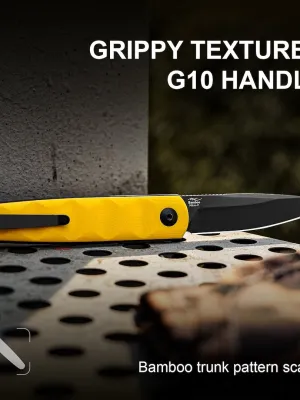 Nóż Kizer Bamboo G10 Yellow Nitro-V