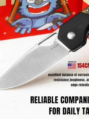 Nóż Kizer Militaw G10+PEI 154CM