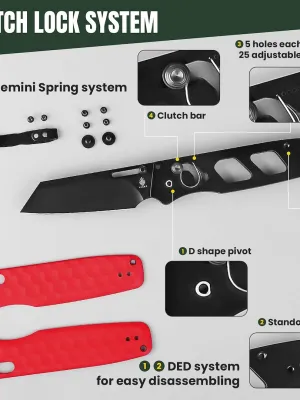 Nóż Kizer Task Red G10 Nitro-V