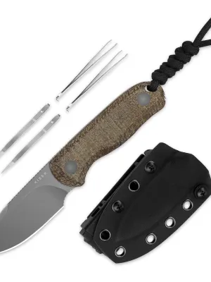 Nóż Kizer Drop Bear Fix Burlap Micarta 14C28N