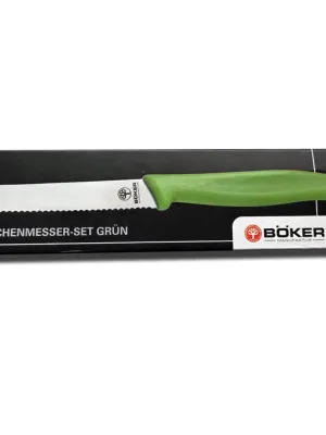 Zestaw 6 noży do bułek Böker, zielony