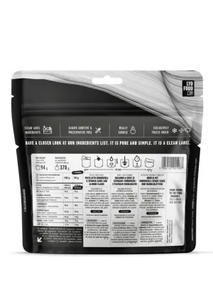 LYOFOOD Farfalle ze szpinakiem i gorgonzolą 370g