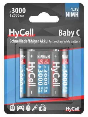 Akumulatory HyCell NiMH C/HR14 typ 3000, 2 szt