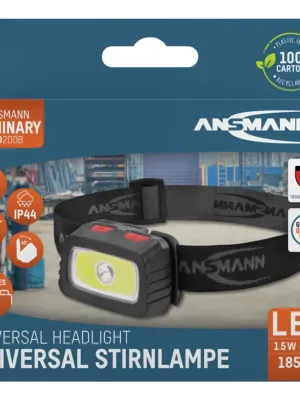 Latarka czołowa LED Ansmann HD200B, 185 lm, 3xAAA