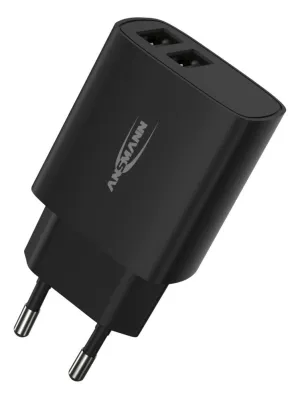 Ładowarka Ansmann HC212 czarna 2x USB 12W, 2.4A