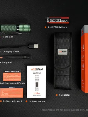Latarka AceBeam L16 2.0 Green 2100 lm