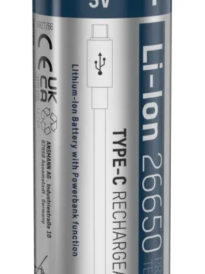 Akumulator Ansmann Li-Ion 26650 typ 5100 z USB-C