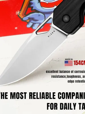 Nóż Kizer Militaw G10+Mkuruti 154CM