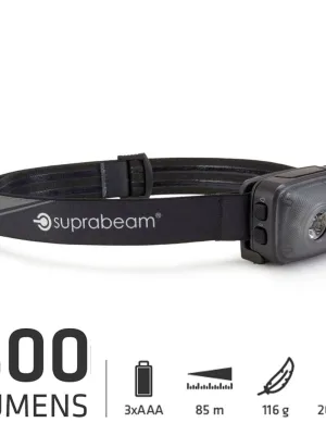 Latarka czołowa Suprabeam S2 300lm, 3x AAA