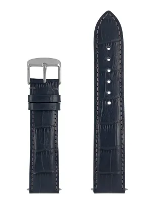 Pasek skórzany Zeppelin granatowy 22 mm