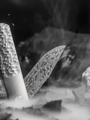 Nóż Böker Solingen BRLW Meteorite Damast