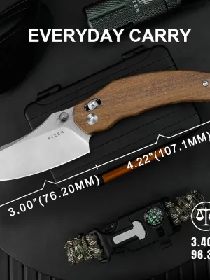 Nóż Kizer Bulldog Mkuruti Wood Nitro-V