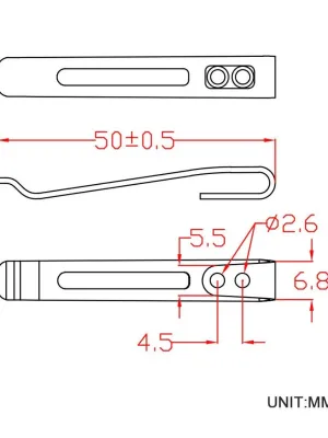 Klips CIVIVI Deep Carry Black do noża EDC CA-05A