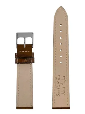 Pasek skórzany Zeppelin, brązowy 18 mm