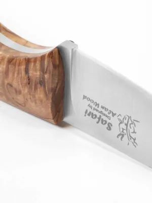 Nóż Casström Safari Mini Hunter Stab. Curly Birch