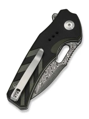 Nóż CIVIVI Vexron Damast G10 Milled Black & Green