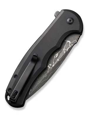 Nóż CIVIVI Button Lock Praxis Alu Black Damast