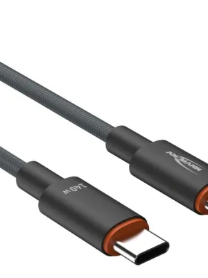 Kabel Ansmann USB-C/C, 140W, 60 cm, antracyt