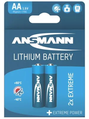 Baterie litowe Ansmann AA / FR6 2 szt.