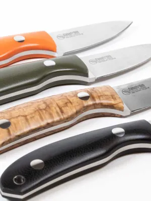 Nóż Casström Safari Mini Hunter Stab. Curly Birch