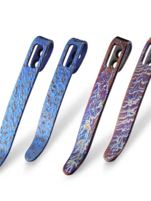 4 klipsy CIVIVI Flamed Titanium 50/55