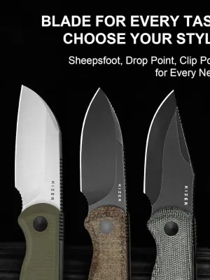 Nóż Kizer Fixed Drop Bear G10 AEB-L