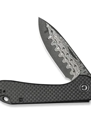 Nóż CIVIVI Elementum Slip Joint Damast CF
