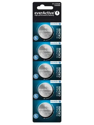 Bateria litowa everActive CR2450, 3V, 5 szt.