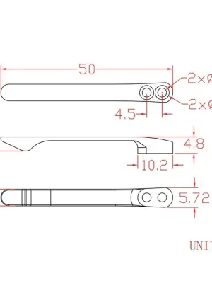 Klips CIVIVI Titanium z 2 parami śrubek